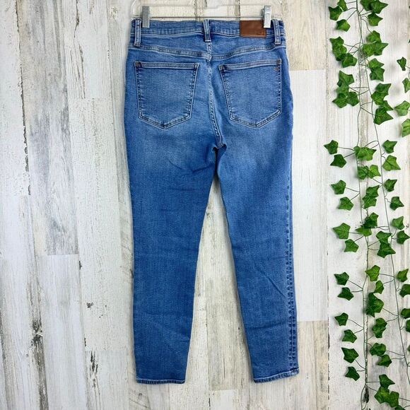 Madewell Women 9" Mid-Rise Skinny Crop Jeans Button Front 29 - Picture 2 of 9